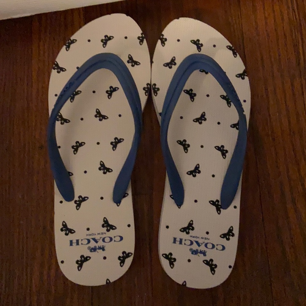 Coach flip flops